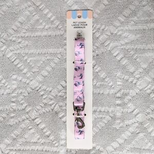 Miniso Pink Dog Leash With Leopards - New With Tags